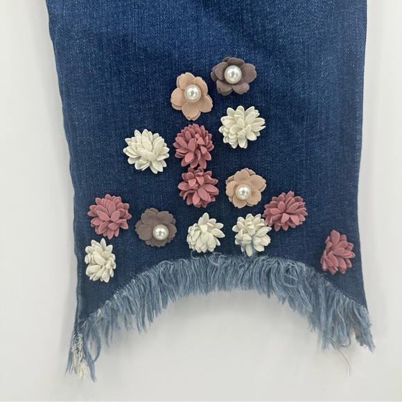 NWOT Ella Moss Floral Embroidered Ankle Jean Size 32 - Picture 12 of 15